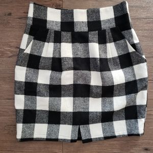 Wool check skirt Steven Alan Skirt